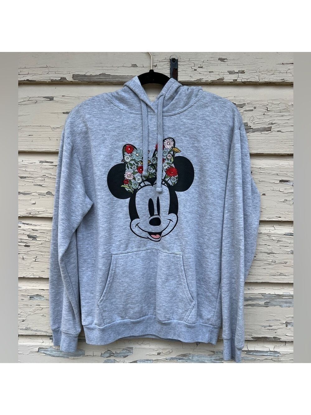 Vintage Disney Y2K Embroidered Minnie Mouse Pullover Sweatshirt Hoodie L
